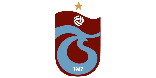 Vereinslogo von Trabzonspor in dunkelroter Farbe mit hellblauem TS-Monogramm, Fußballsymbol und Gründungsjahr 1967.